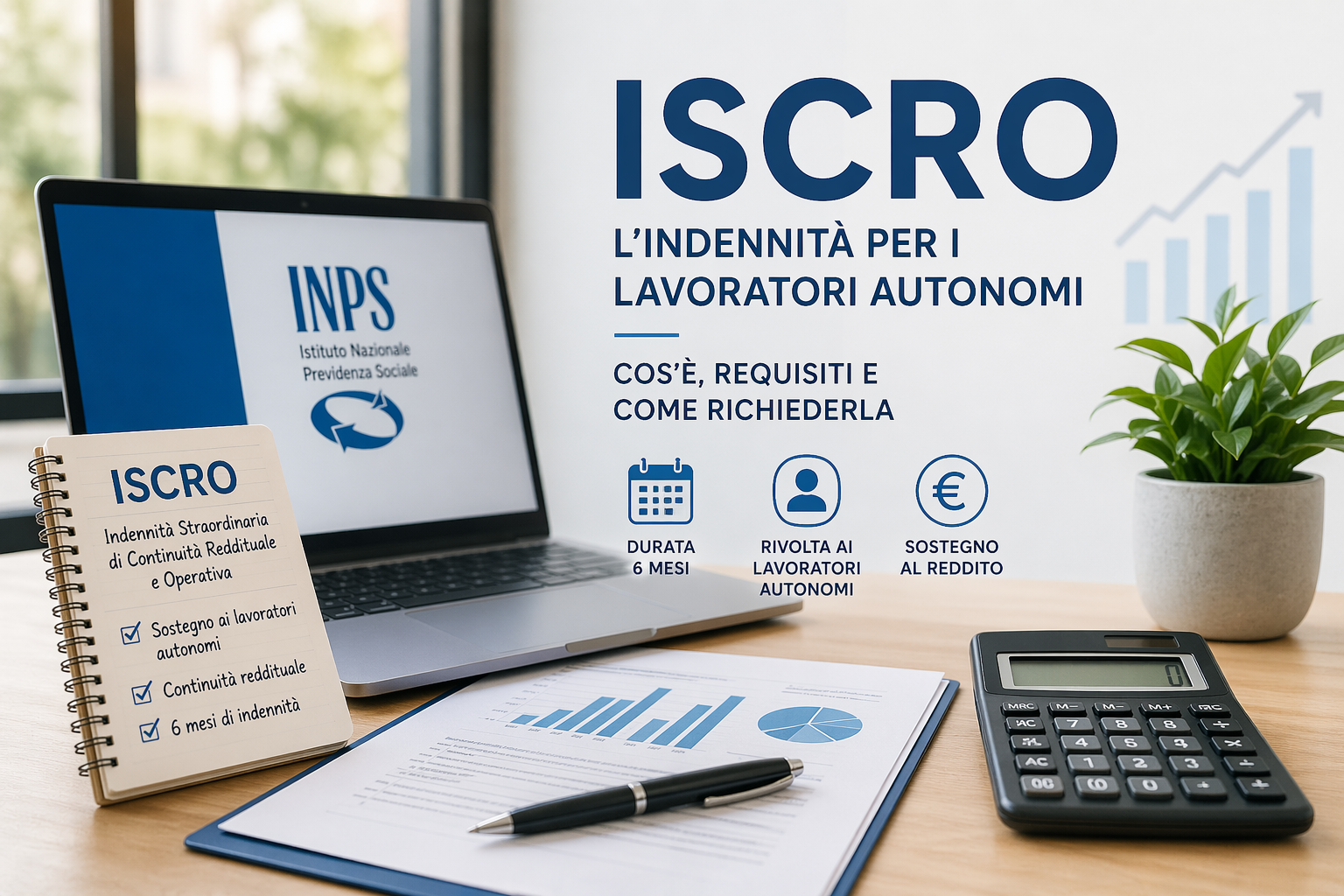 ISCRO 2026 indennità per partite IVA e freelance INPS requisiti e domanda